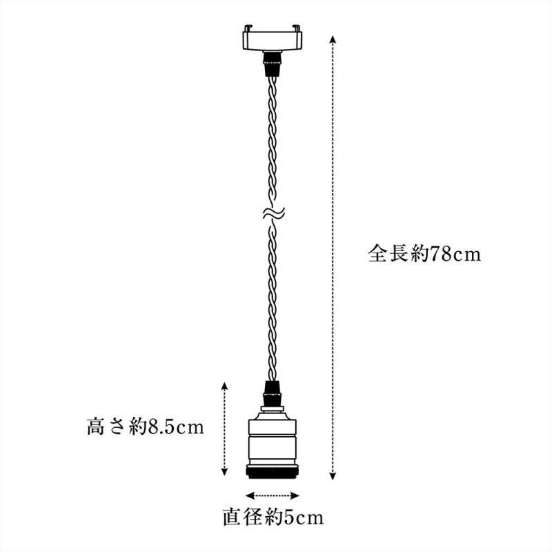 Cerdeco さりげない裸電球照明 進化した懐かしいあかり アンティーク調のブロンズ ソケットランプ レトロ感溢れる ペンダントライト インテリア照明 PDT25