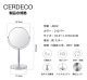 Cerdeco シンプルデザイン 真実の両面鏡DX 5倍拡大鏡 360度回転 卓上鏡 スタンドミラー メイク 化粧道具 J622
